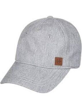 Roxy Gray Cotton Adjustable Baseball Cap